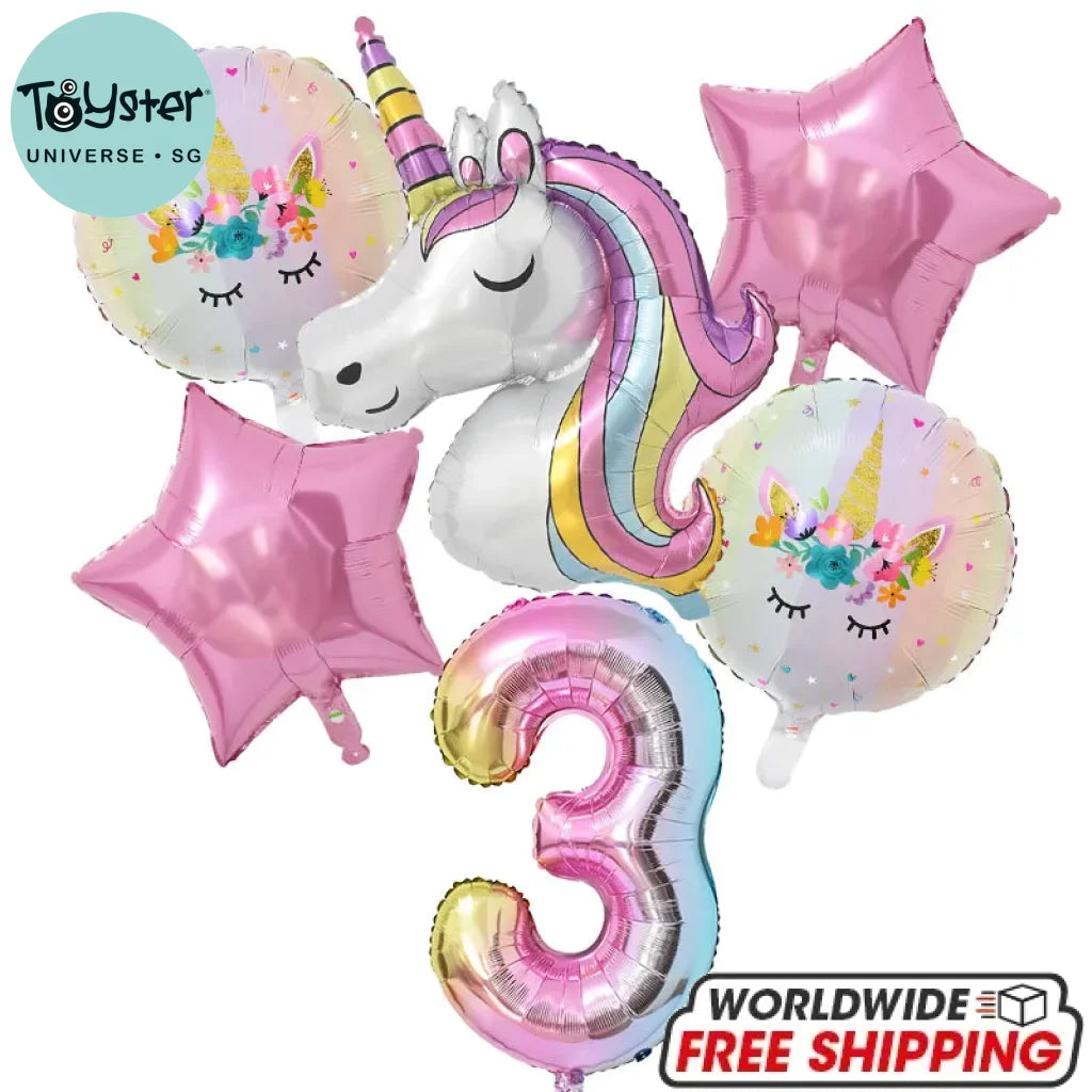 Rainbow Unicorn Theme Birthday Party Decorations