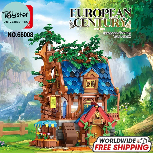 Reobrix European Tree House Building Kit 2566pcs - United States