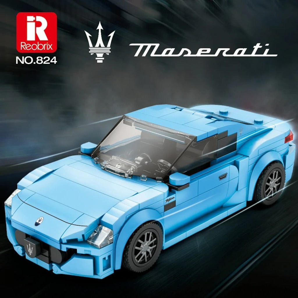 Reobrix GranTurismo Maserati Blue 1:24 824 - Reobrix