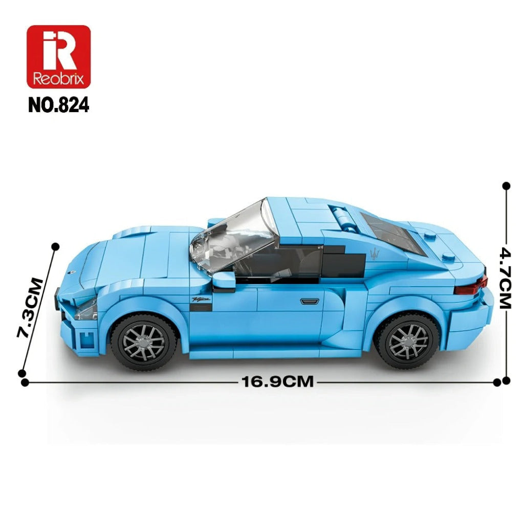 Reobrix GranTurismo Maserati Blue 1:24 824 - Reobrix