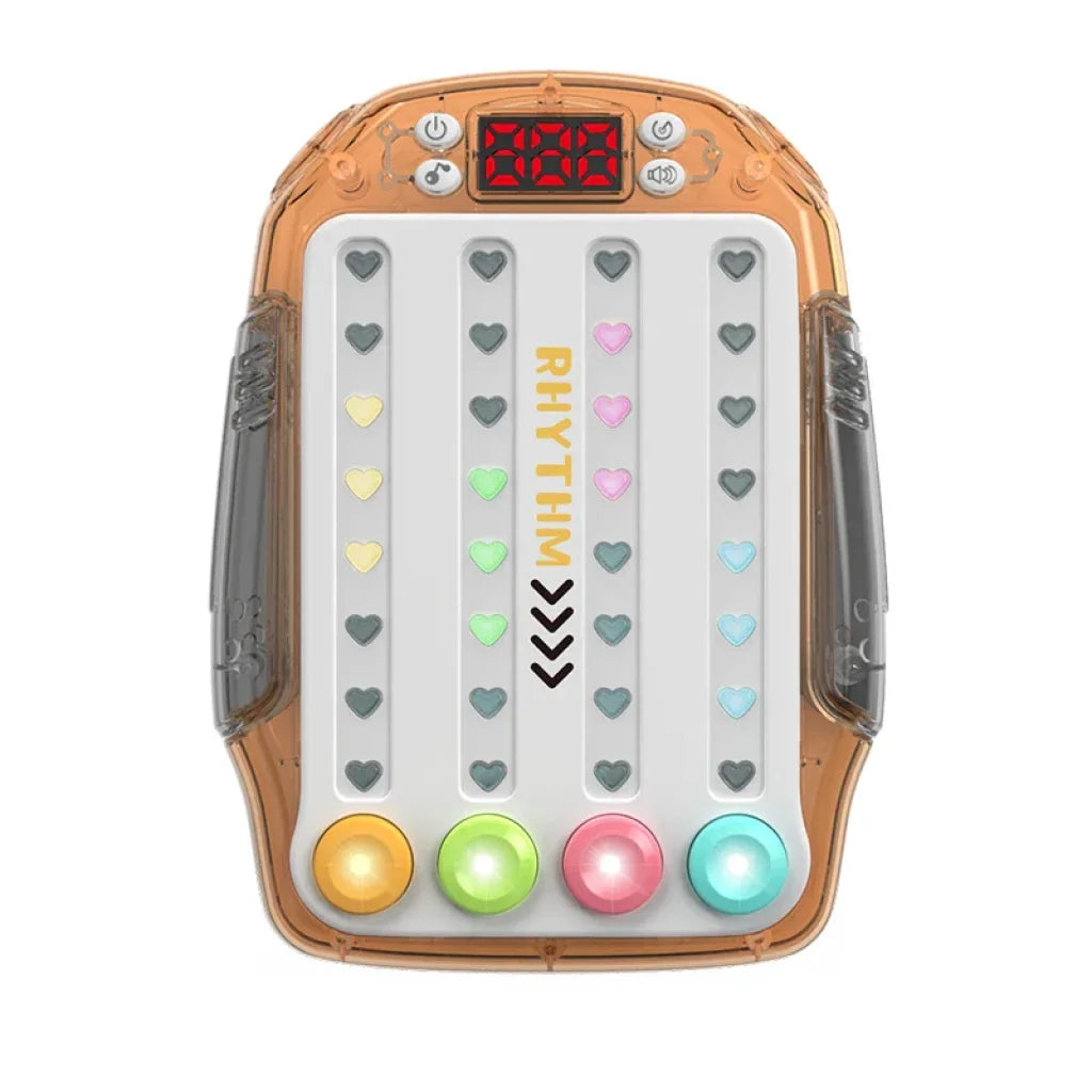 Rhythm Master Handheld Game Transparent Brown