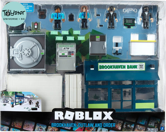 Roblox Action Collection - Brookhaven: Outlaw And Order Deluxe Playset