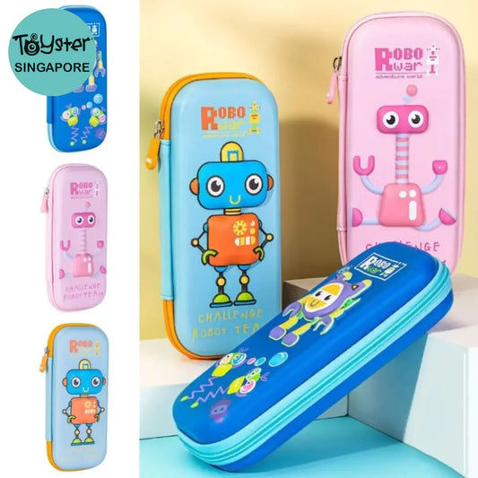 Robot Pencil Box Cute Lightweight Large Capacity