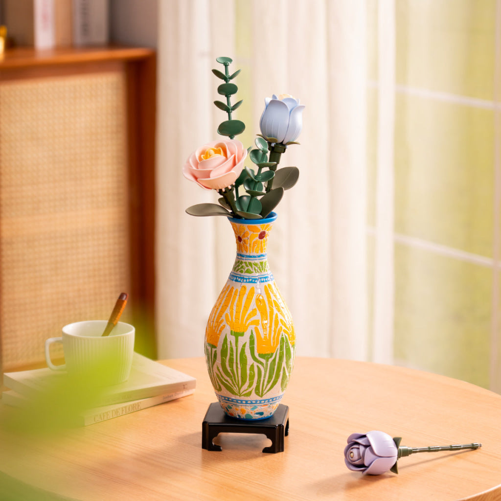Robotime Puzzle Vase Summer Blossoms Sunset Mosaic VAS001 - Dropship