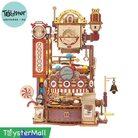 Robotime Rokr Chocolate Factory Marble Run 3D Wooden Puzzle Lga02 Dropship
