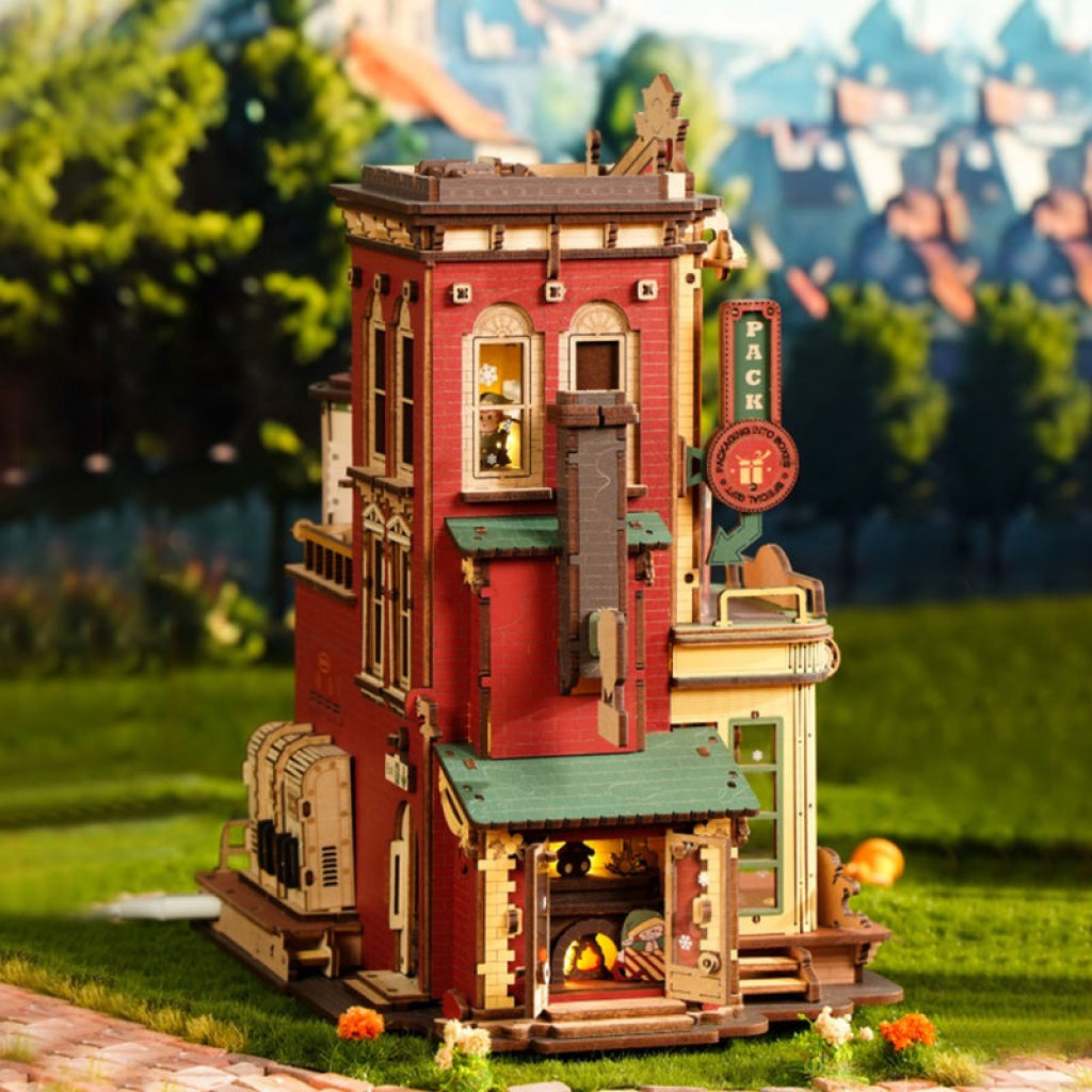 Robotime ROKR Christmas Dream Gift Factory Wooden Music Box EAB01 Dropship
