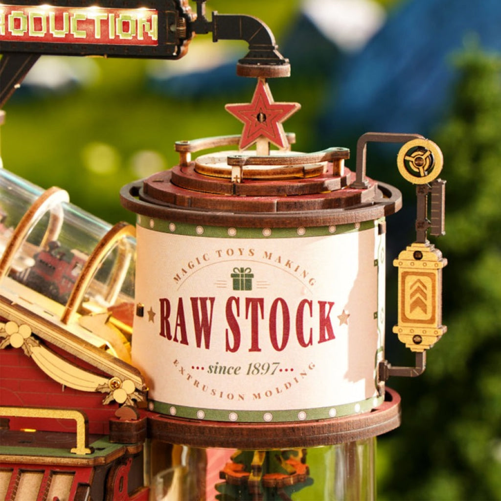 Robotime ROKR Christmas Dream Gift Factory Wooden Music Box EAB01 Dropship