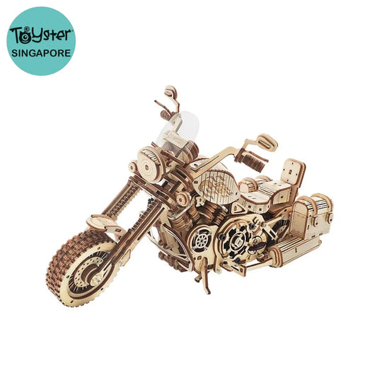 Robotime Rokr Cruiser Motorcycle Lk504 3D Wooden Puzzle Dropship