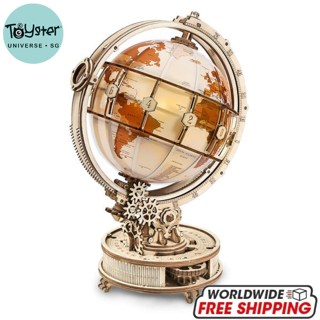 Robotime Rokr Luminous Globe 3D Wooden Puzzle St003 Dropship
