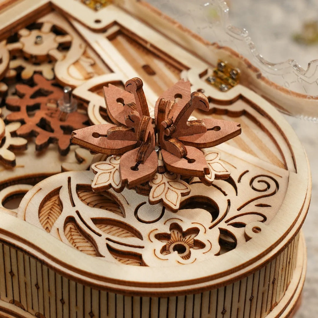 Robotime Rokr Magic Piano Mechanical Music Box 3D Wooden Puzzle Amk81 Dropship