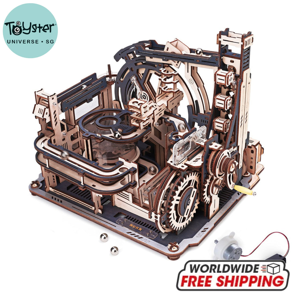 Robotime Rokr Marble Spaceport Run 3D Wooden Puzzle Lgc01 Dropship