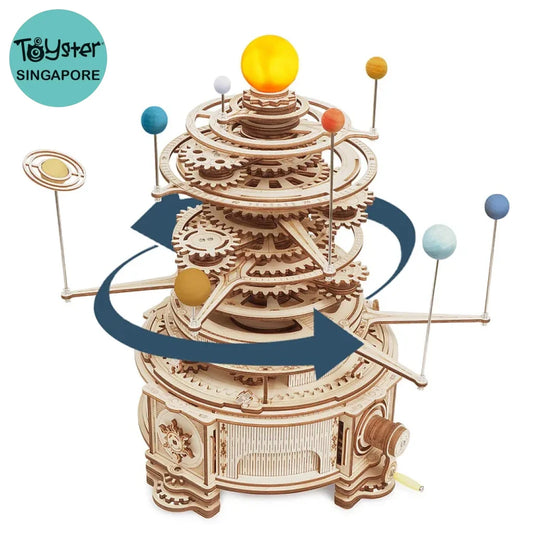 Robotime Rokr Mechanical Orrery St001 3D Wooden Puzzle Dropship