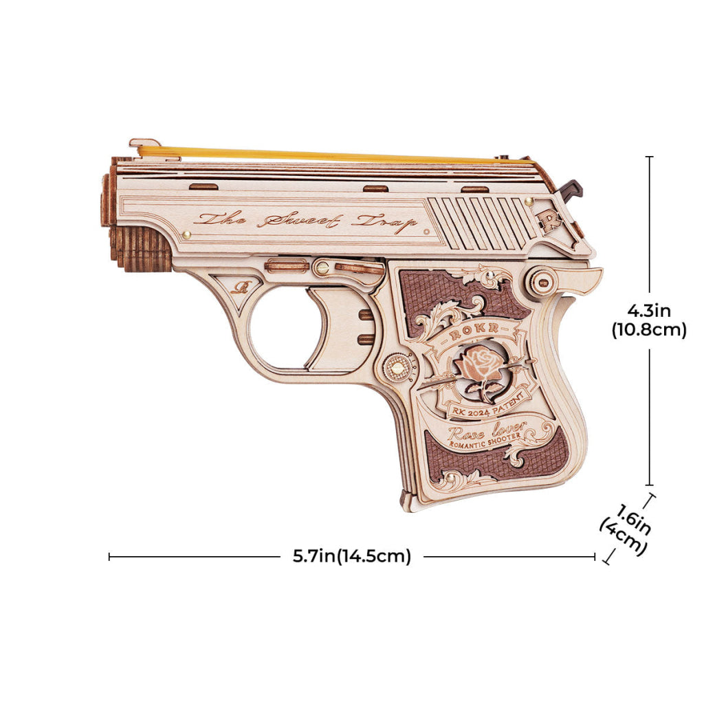 ROKR Mini Gun Toy Wooden 3D Puzzle LQ502 - TOYSTER Singapore