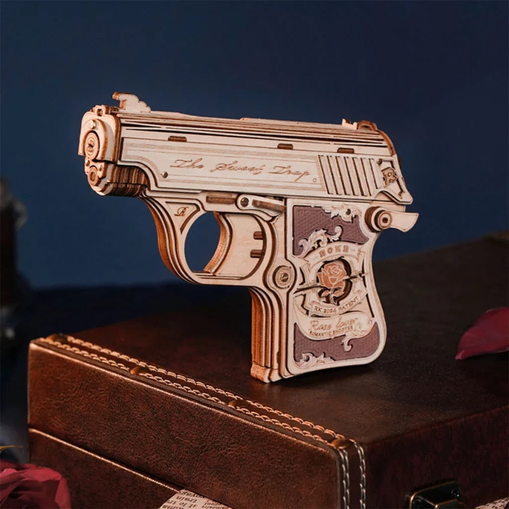 Robotime ROKR Mini Toy Blaster 3D Wooden Puzzle LQ502 - Robotime
