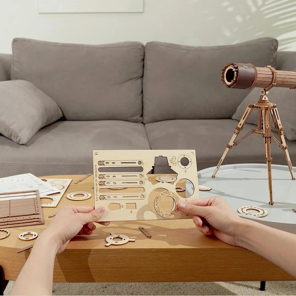 Robotime Rokr Monocular Telescope 3D Wooden Puzzle St004 Dropship