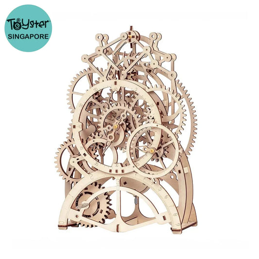 Robotime Rokr Pendulum Clock Mechanical Gears 3D Wooden Puzzle Lk501 Dropship