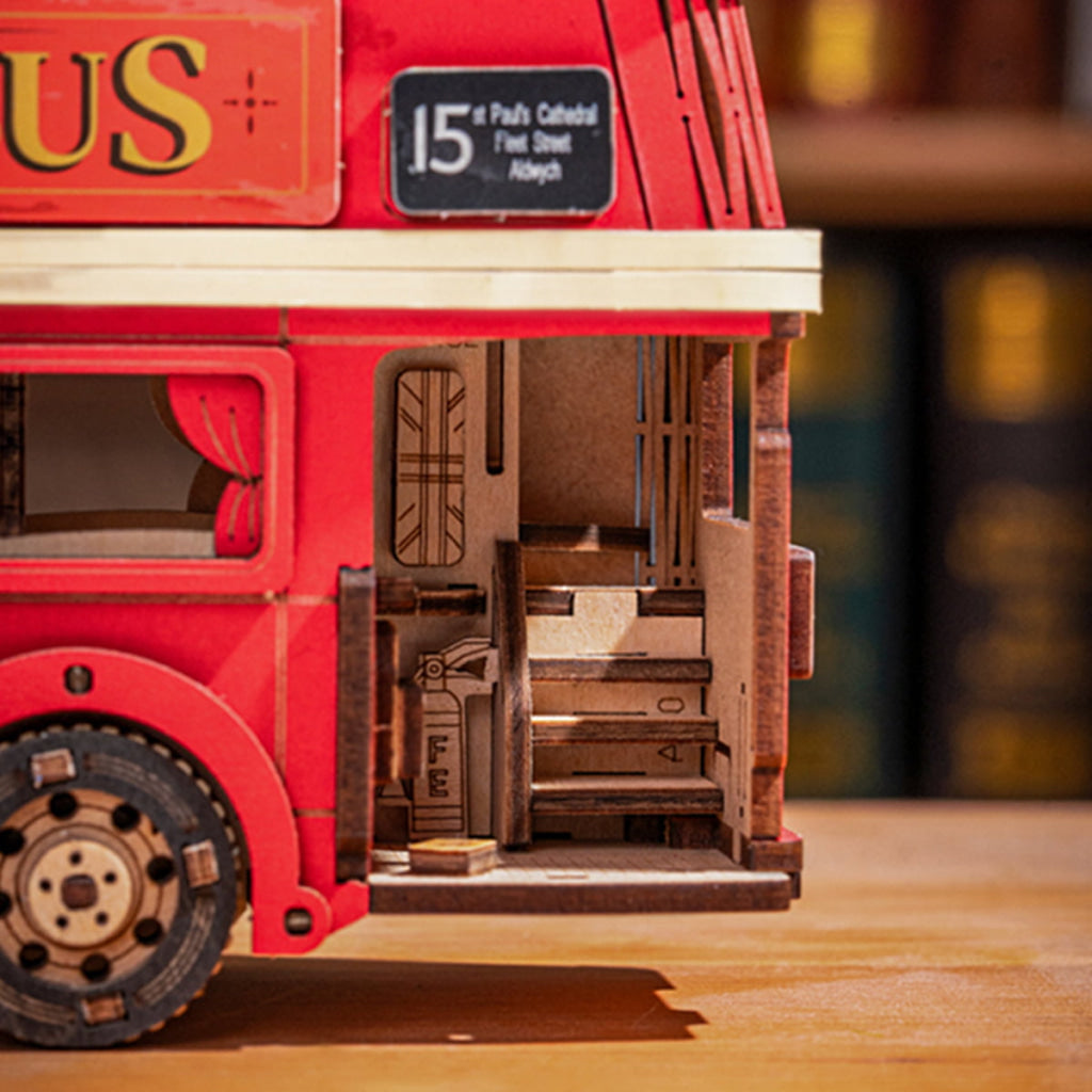 Robotime ROKR Rolife London Tour Bus 3D Wooden Puzzle TGM02 Dropship