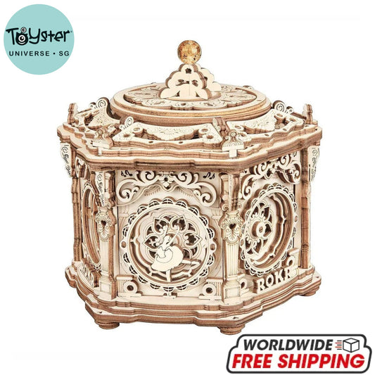 Robotime Rokr Secret Garden Diy Mechanical Music Box Amk52 Dropship