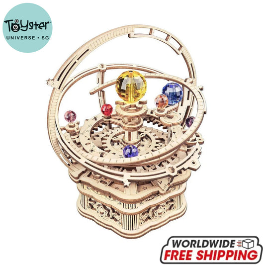 Robotime Rokr Starry Night Orrery Mechanical Music Box Amk51 Dropship