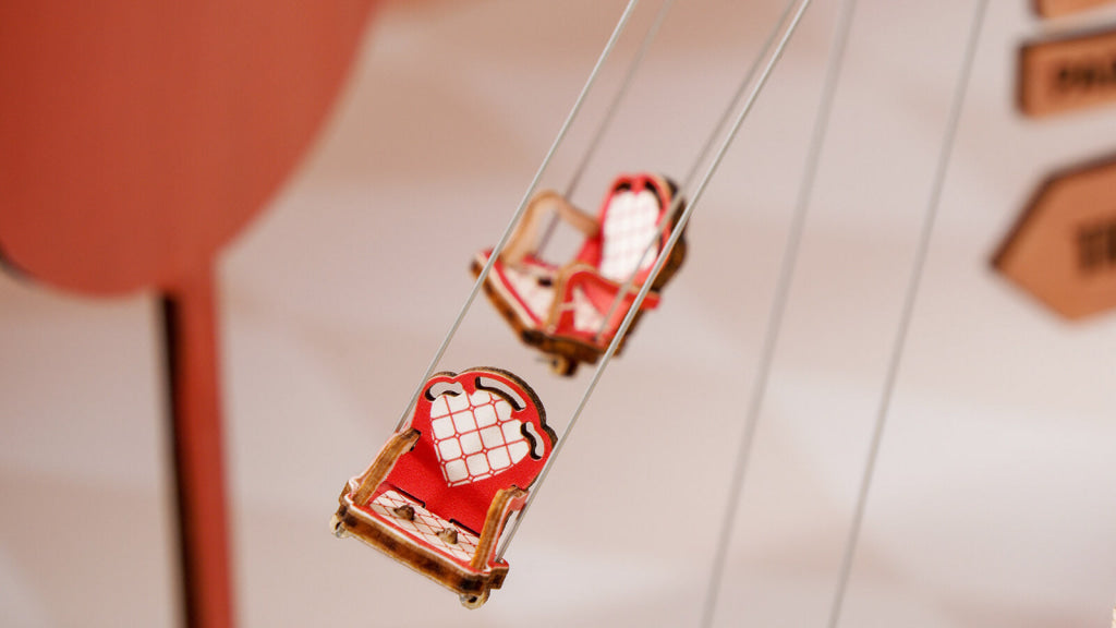 Robotime Rokr Swing Ride Diy Music Box 3D Wooden Puzzle Ea02 Dropship