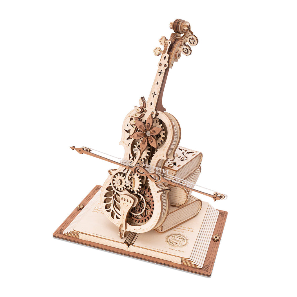 Robotime ROKR Symphony of Gorgeous Dreams Mechanical Music Box 3D Wooden Puzzle AMK63M Dropship