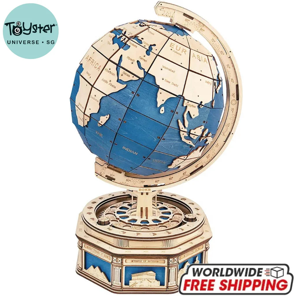 Robotime Rokr The Globe Model 3D Wooden Puzzle St002 Dropship
