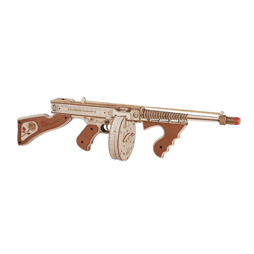 Robotime Rokr Thompson Submachine Blaster Toy 3D Wooden Puzzle Lqb01 Dropship