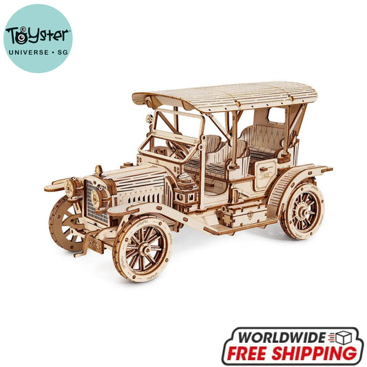 Robotime Rokr Vintage Car 3D Wooden Puzzle Mc801 Dropship