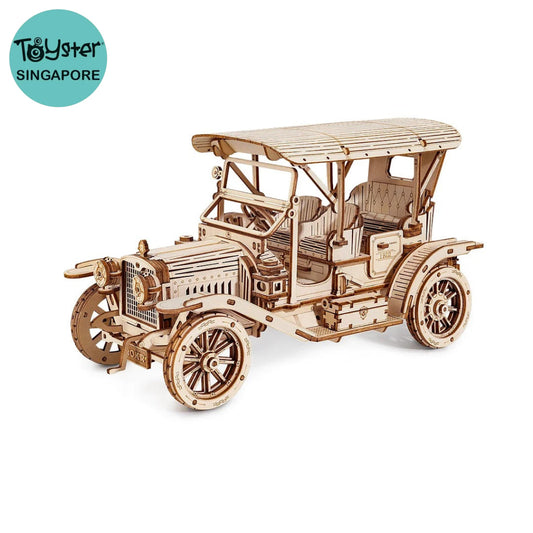 Robotime Rokr Vintage Car 3D Wooden Puzzle Mc801 Dropship