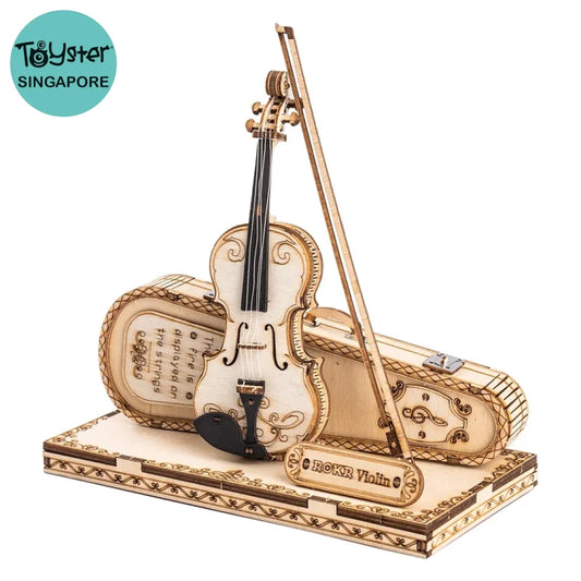 Robotime Rokr Violin Capriccio Model 3D Wooden Puzzle Tg604K Dropship