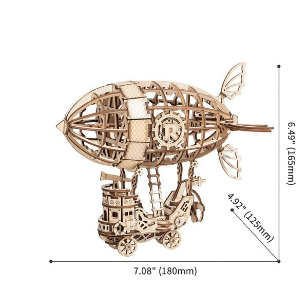 Robotime Rolife Airship Model 3D Wooden Puzzle Tg407 Dropship
