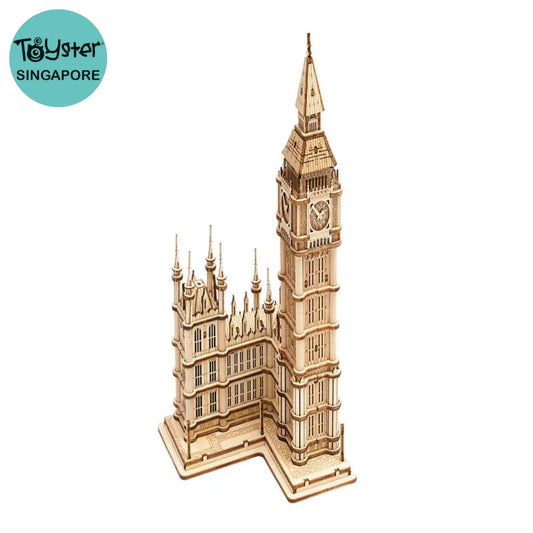 Robotime Rolife Big Ben With Lights Tg507 Architecture 3D Wooden Puzzle Dropship