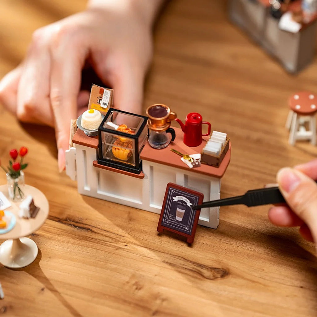 Robotime Rolife Flavory Café Miniature House Kit Dg162 Dropship