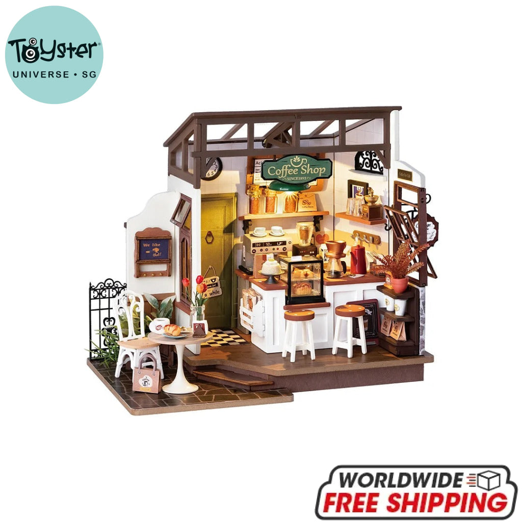 Robotime Rolife Flavory Café Miniature House Kit Dg162 Dropship