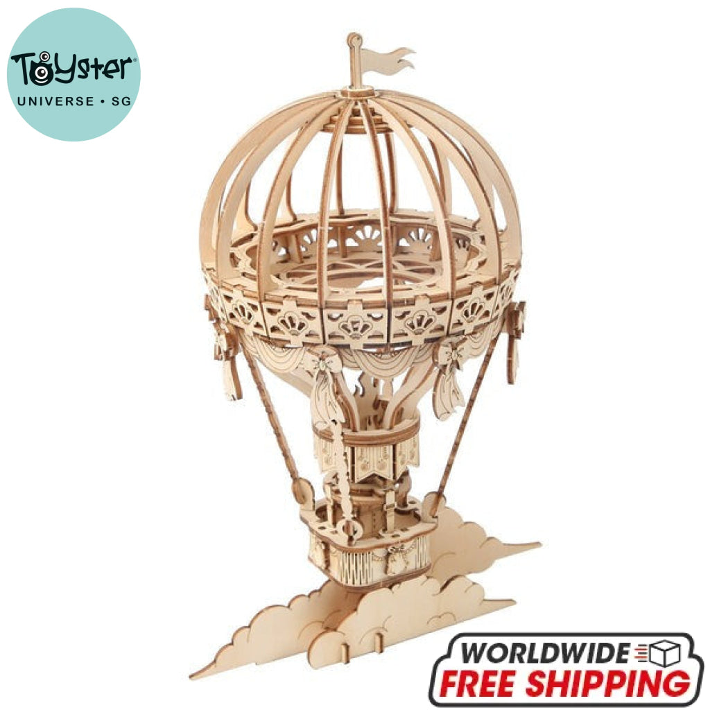 Robotime Rolife Hot Air Balloon 3D Wooden Puzzle Tg406 Dropship