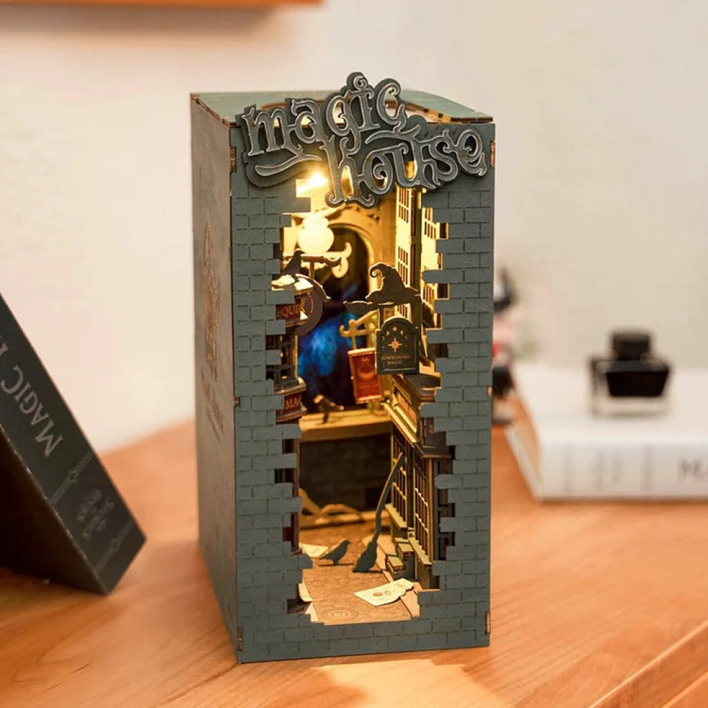 Robotime Rolife Magic House Diy Book Nook Shelf Insert Tgb03 Dropship