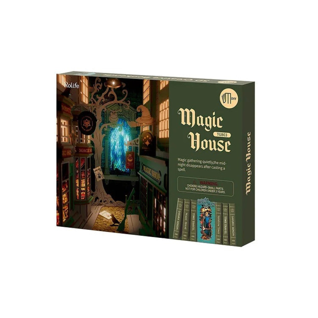 Robotime Rolife Magic House Diy Book Nook Shelf Insert Tgb03 Dropship