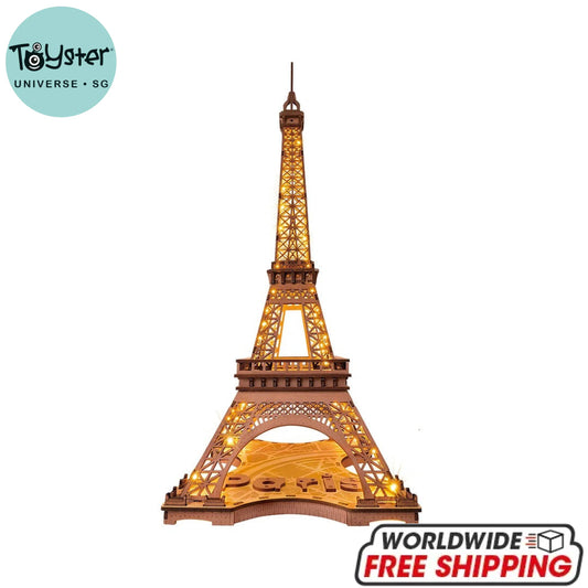 Robotime Rolife Night Of The Eiffel Tower 3D Wooden Puzzle Tgl01 Dropship