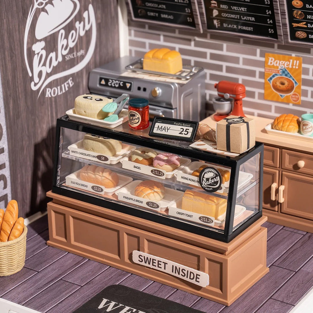 Robotime Rolife Super Creator Golden Wheat Bakery Plastic Diy Miniature House Kit Dw005 Dropship