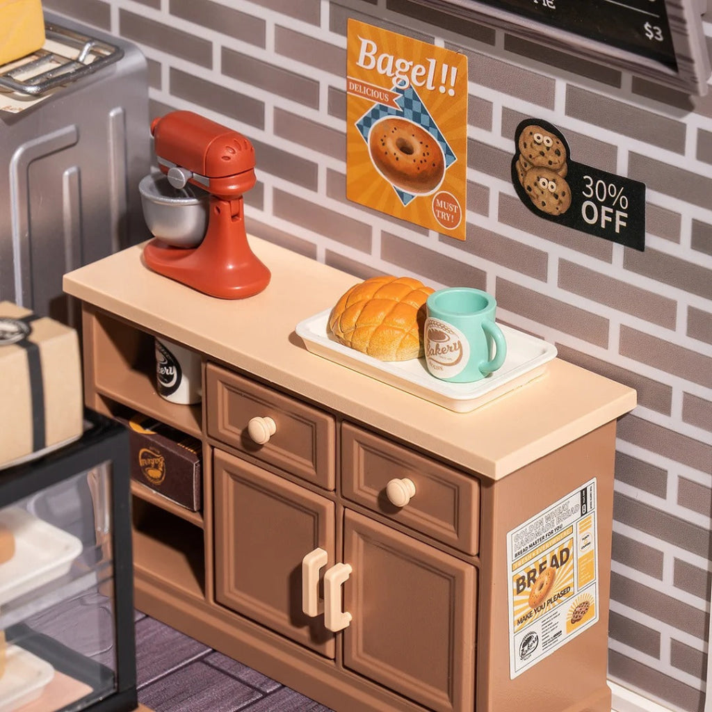 Robotime Rolife Super Creator Golden Wheat Bakery Plastic Diy Miniature House Kit Dw005 Dropship