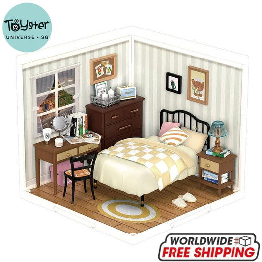 Robotime Rolife Sweet Dream Bedroom Diy Plastic Miniature House Dw009 Dropship