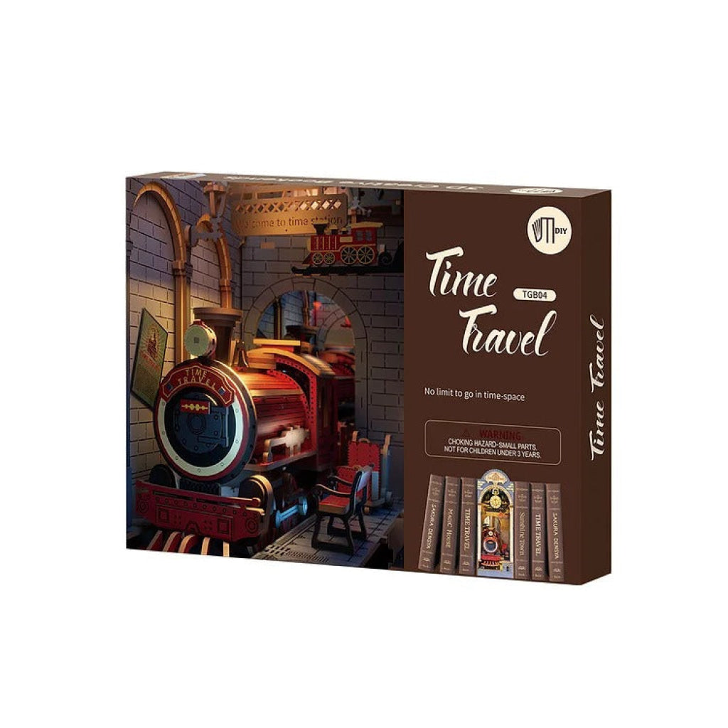 Robotime Rolife Time Travel Diy Book Nook Shelf Insert Tgb04 Dropship
