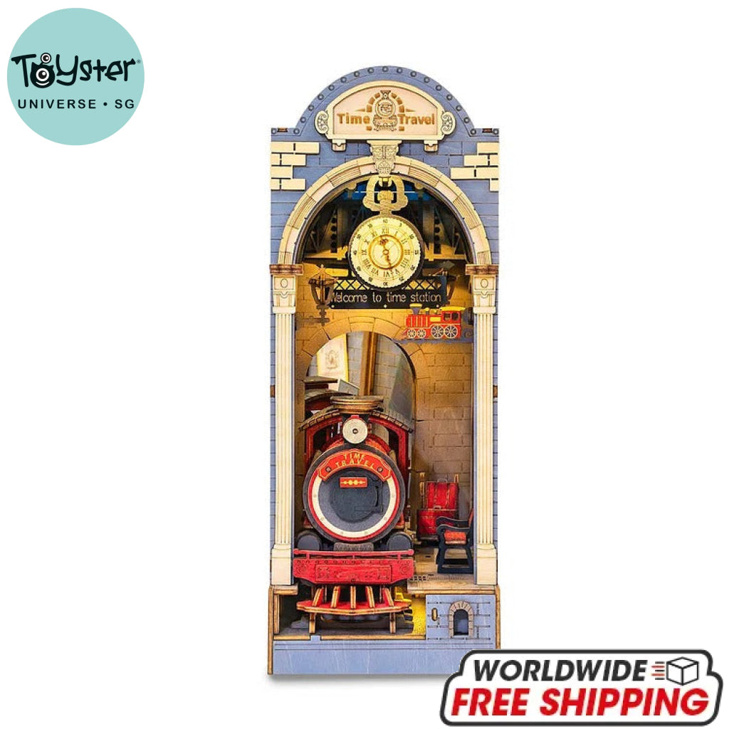Robotime Rolife Time Travel Diy Book Nook Shelf Insert Tgb04 Dropship