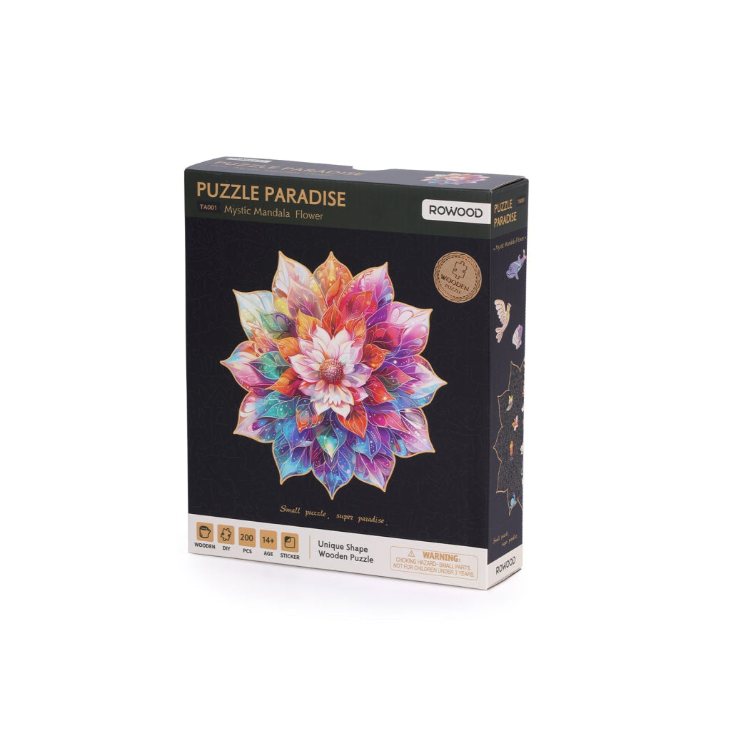 Robotime Robotime Rowood Mystic Mandala Flower Wooden Jigsaw Puzzle TA001 Dropship