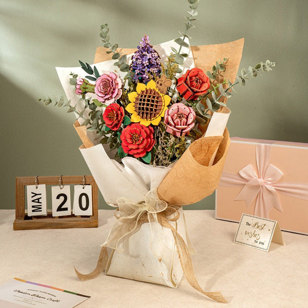 Robotime Rowood Sunflower Tw011 Dropship