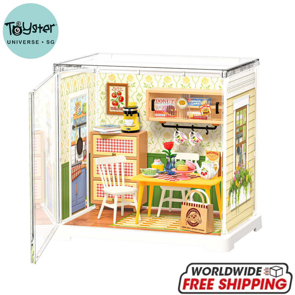Rolife Floral Dining Room DIY Miniature House DWS06B - Dropship