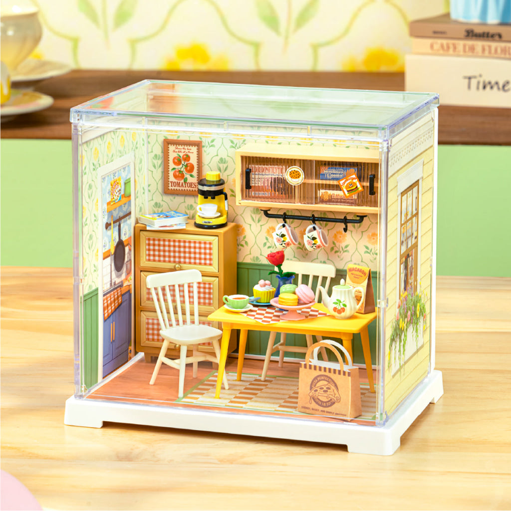 Rolife Floral Dining Room DIY Miniature House DWS06B - Dropship