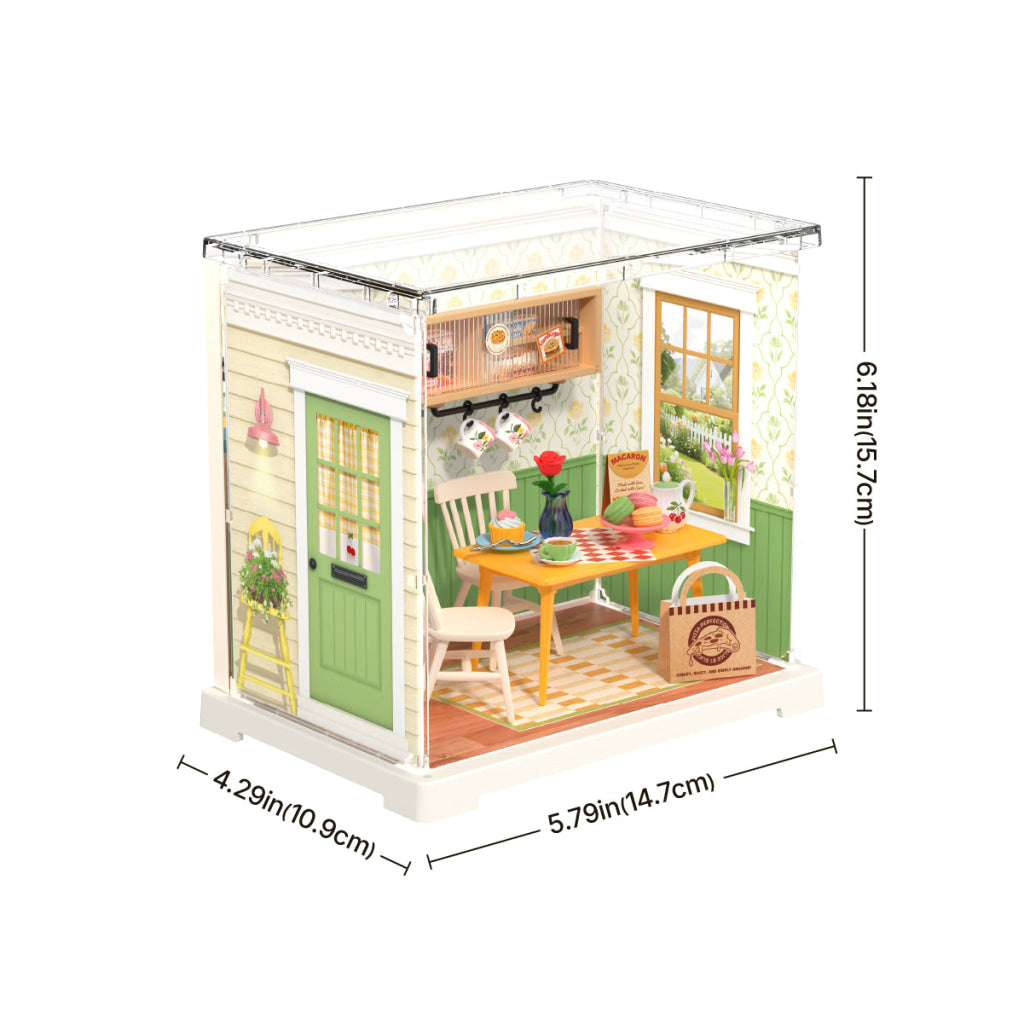 Rolife Floral Dining Room DIY Miniature House DWS06B - Dropship