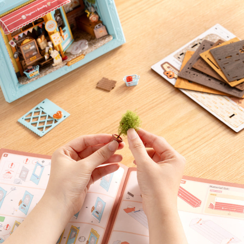 Rolife Fluffy Cat Bakery 3D Wooden Puzzle DP001 - Dropship