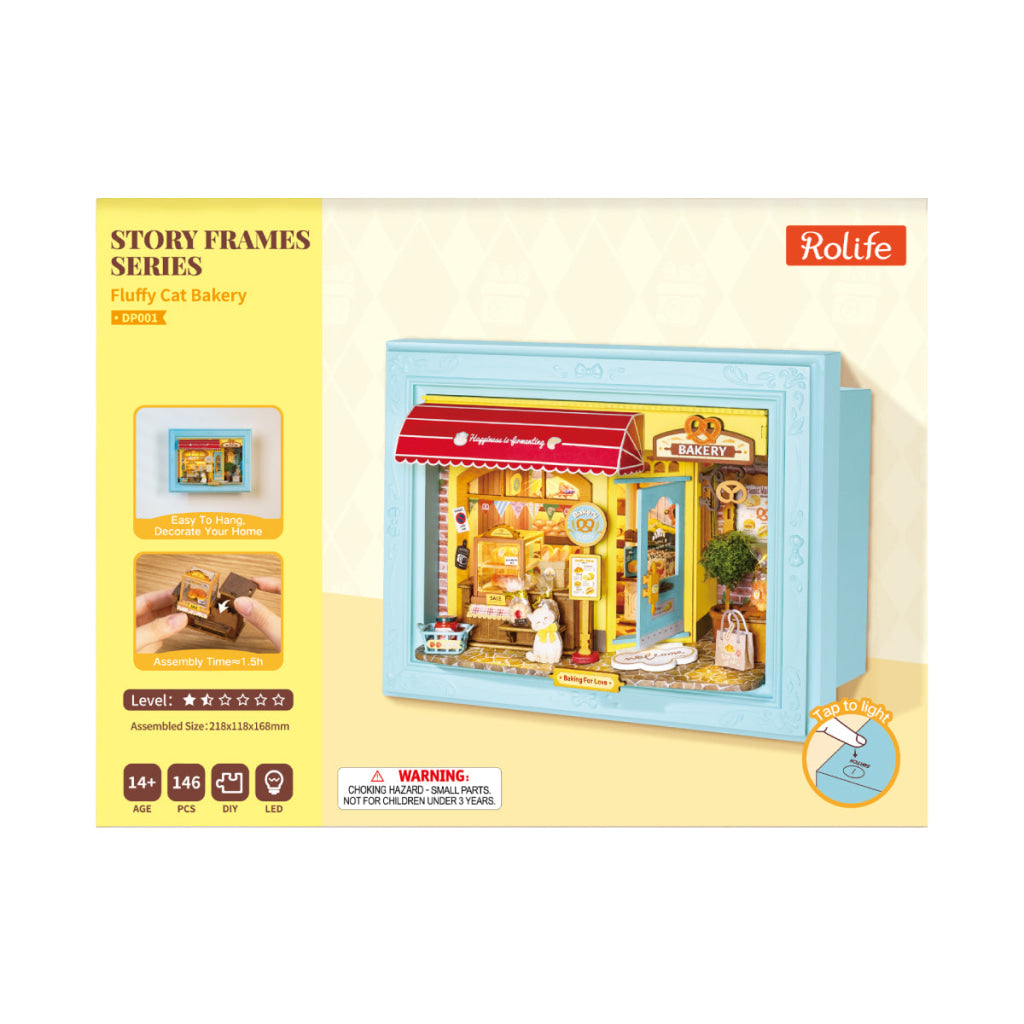 Rolife Fluffy Cat Bakery 3D Wooden Puzzle DP001 - Dropship